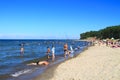 Sandy beach at Kulikovo, the Baltic Sea